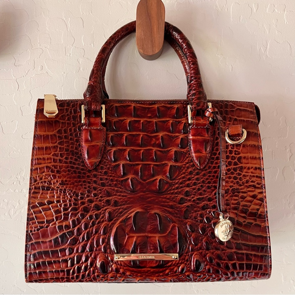 Brahmin Anywhere Convertible Handbag — Pecan Melbourne